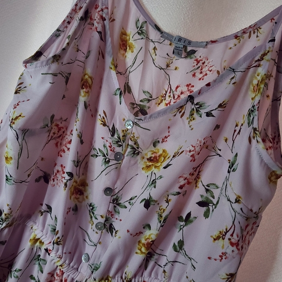 Flower Lavender High to Low Dress - Picture 6 of 6